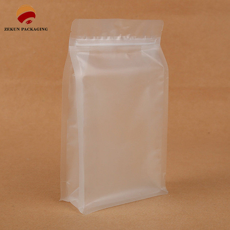 Solution de transport alimentaire Sac à fond plat avec type de traitement par extrusion multiple