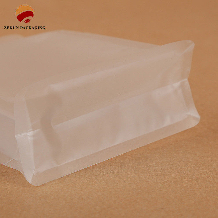 Solution de transport alimentaire Sac à fond plat avec type de traitement par extrusion multiple
