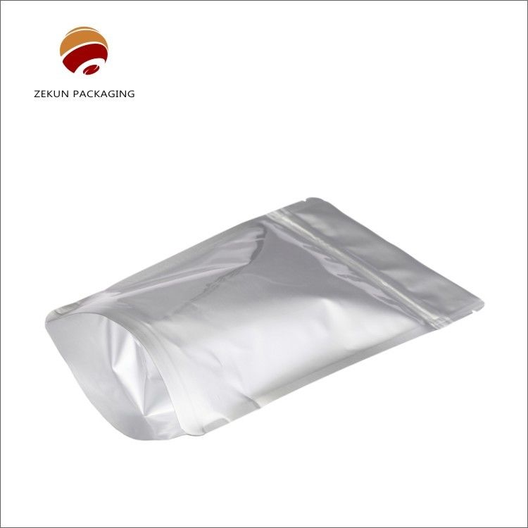 Coloriage à l' épreuve de l' humidité sac debout avec fermeture de fermeture à glissière de conception personnalisée