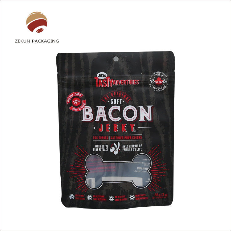 Emballage en plastique Surface brillante à haute barrière Foil d'aluminium Poche debout avec encoche déchirante
