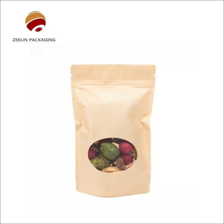 Sac kraft personnalisé avec impression gravure résistante à l'humidité et couleur CMYK / PANTON