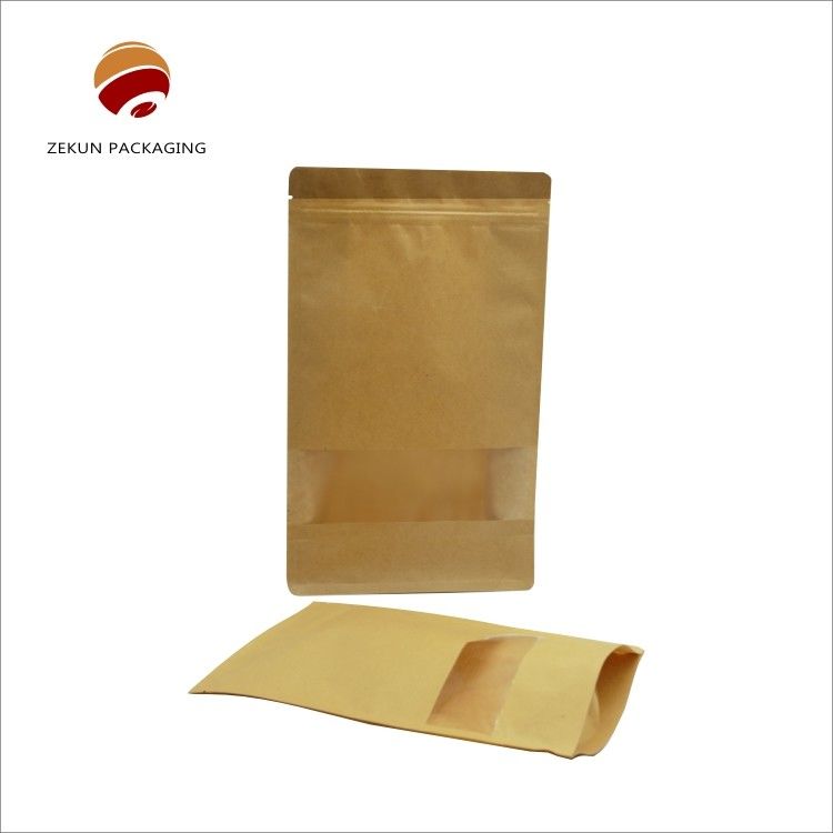 Sac en papier kraft écologique avec gravure imprimée sur la surface de mat emballage alimentaire 200g - 5kgs