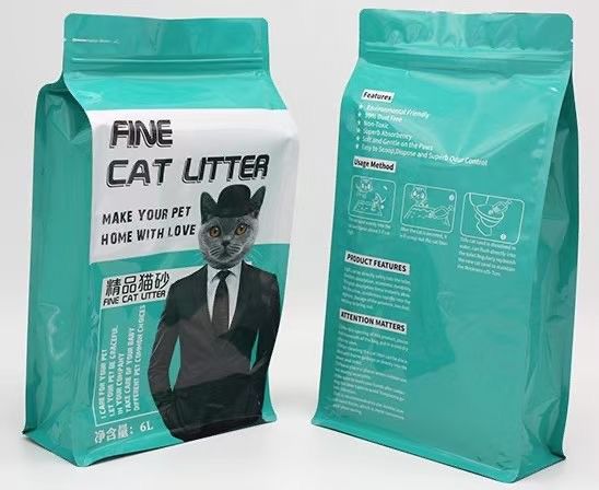 Sacs à vide alimentaires de finition brillante personnalisés Sacs d'alimentation pour animaux avec fermeture à glissière