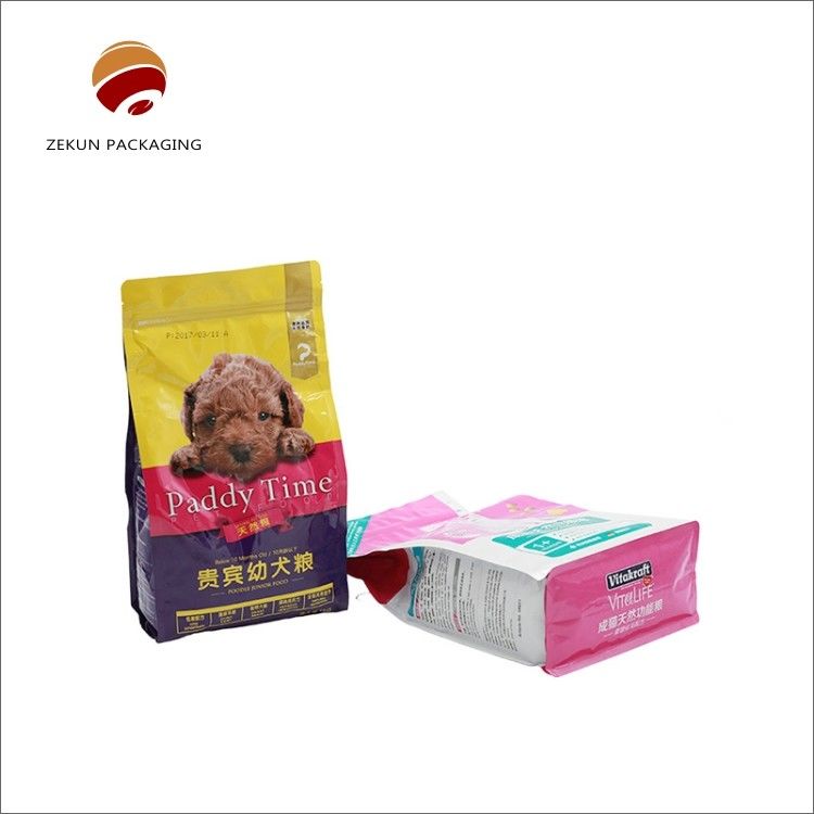 Sacoche de nourriture pour animaux de compagnie personnalisée imprimée en gravure CMYK/PANTON Couleurs Mat ou finition brillante