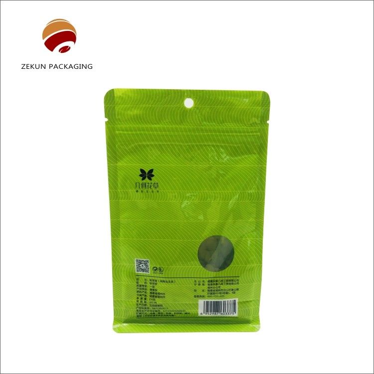 Sac d'emballage de thé personnalisé avec fermeture à glissière CMYK/PANTON Design hydrofuge 30-200g-5kgs