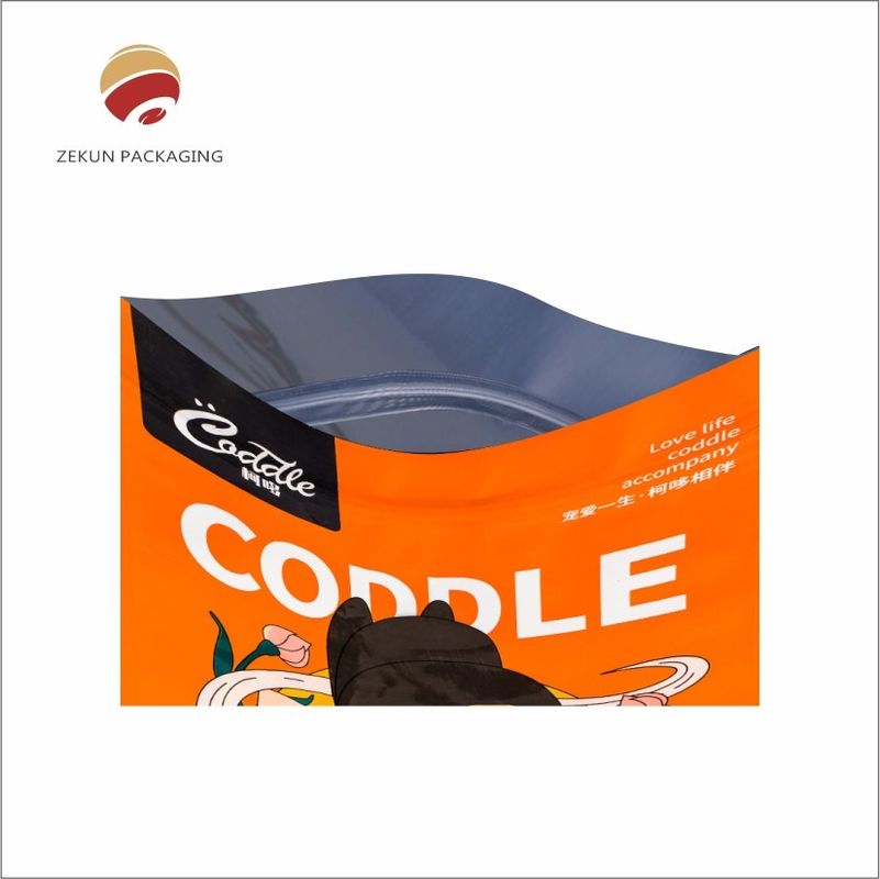 Emballage personnalisable à 4 couches pour aliments pour animaux de compagnie / sac debout pour aliments pour animaux de compagnie avec barrière à l'humidité