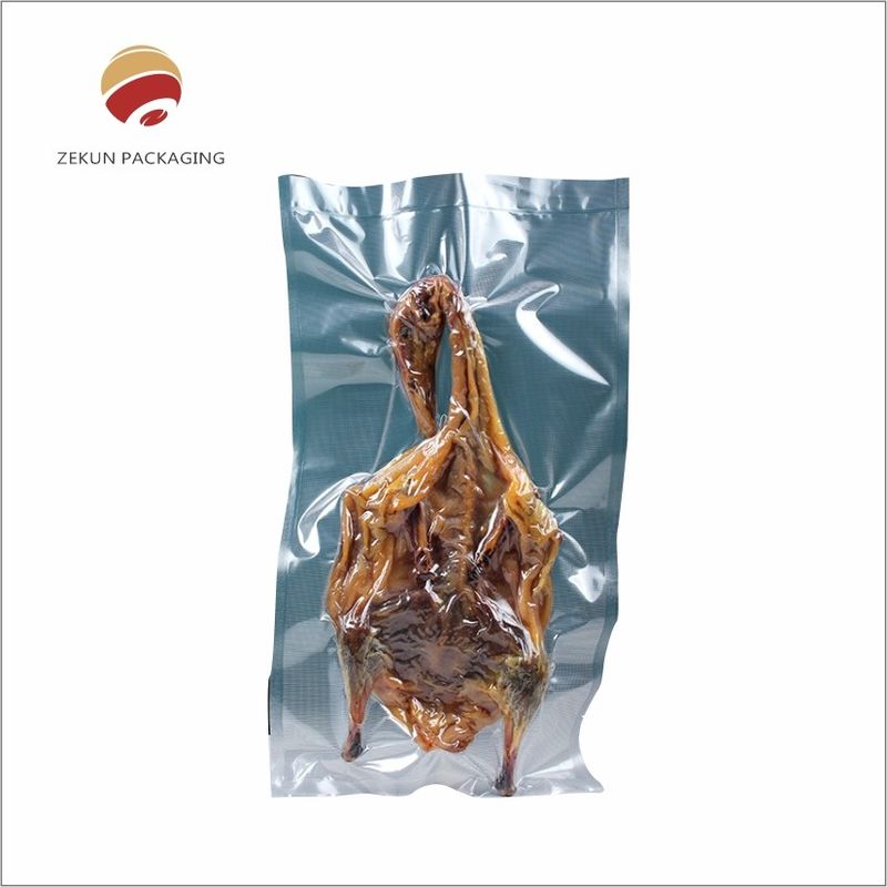 Sac à vide alimentaire personnalisé de 200 mm de longueur avec fermeture à glissière ou joint thermique