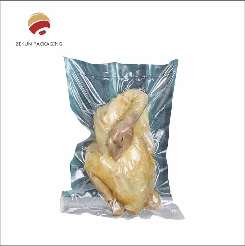 Sac à vide alimentaire personnalisé de 200 mm de longueur avec fermeture à glissière ou joint thermique