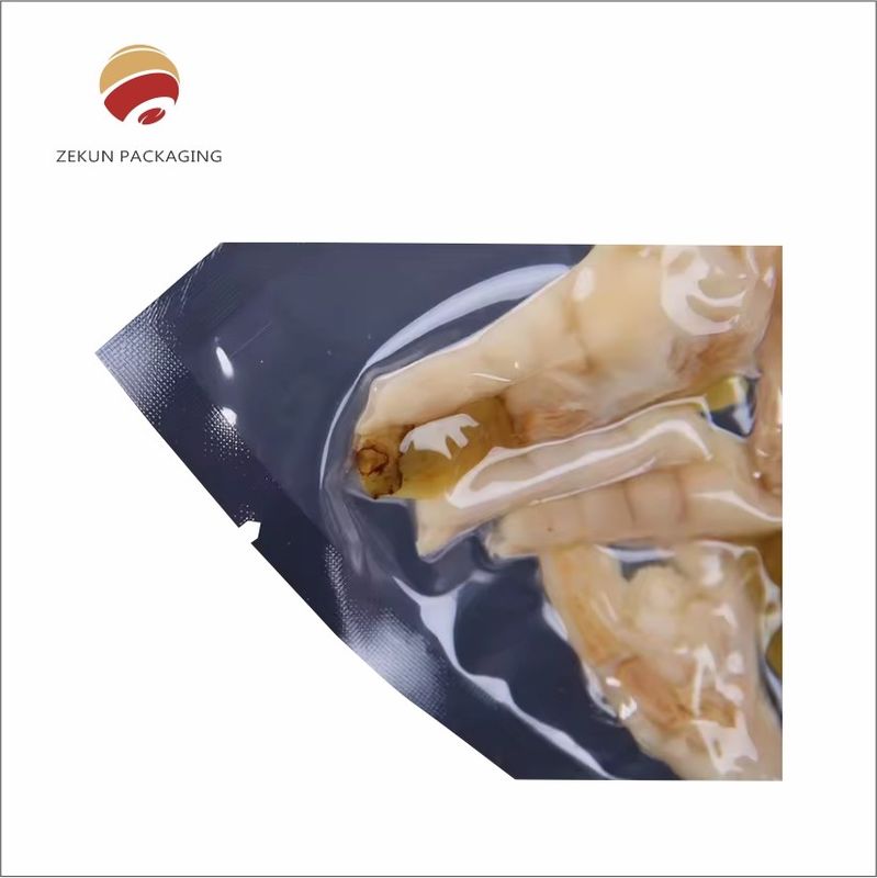 Conservation et conservation des aliments avec méthode d'étanchéité des sacs sous vide de largeur OEM Fermeture à glissière ou joint thermique