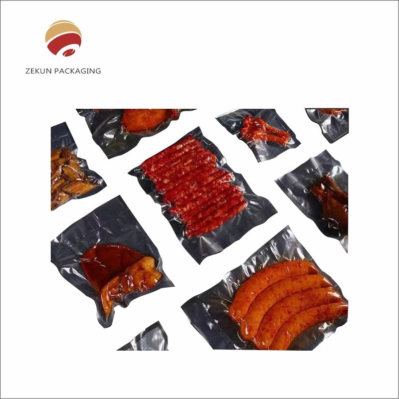 Impression en gravure multicolore écologique sac sous vide durable pour la conservation des aliments