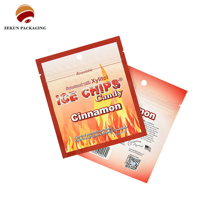 ISO/SGS Mat Finition brillante Ziplock Sac d'emballage alimentaire Cmyk Palette de couleurs