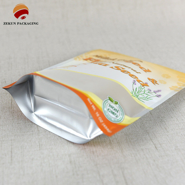 Sac d'emballage alimentaire fermé à la fermeture à glissière en papier artisanal à l'odorat